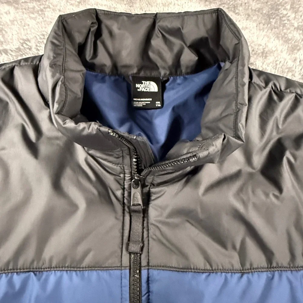 The North Face Mens XXL Blue Black Two Tone Everyday Insulated‎ Puffer Jacket